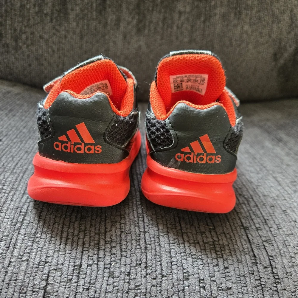 Adidas Kids Toddler Black and Red Sneakers - Picture 11 of 13